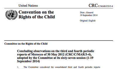 Morocco: CESCR, List of issues, E/C.12/MAR/Q/4, para. 25, 19 March 2015
